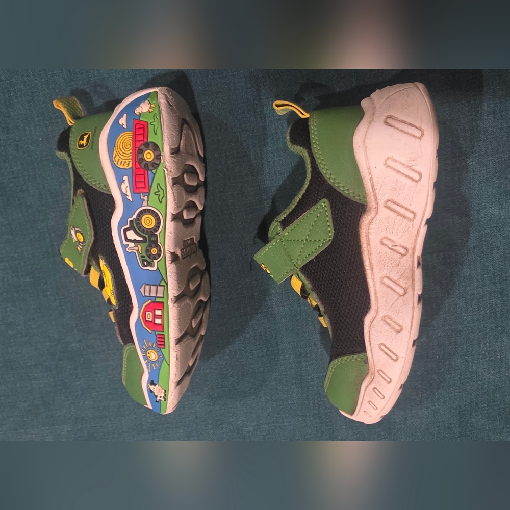John Deere Sketchers Tractor Farm Toddler Shoes